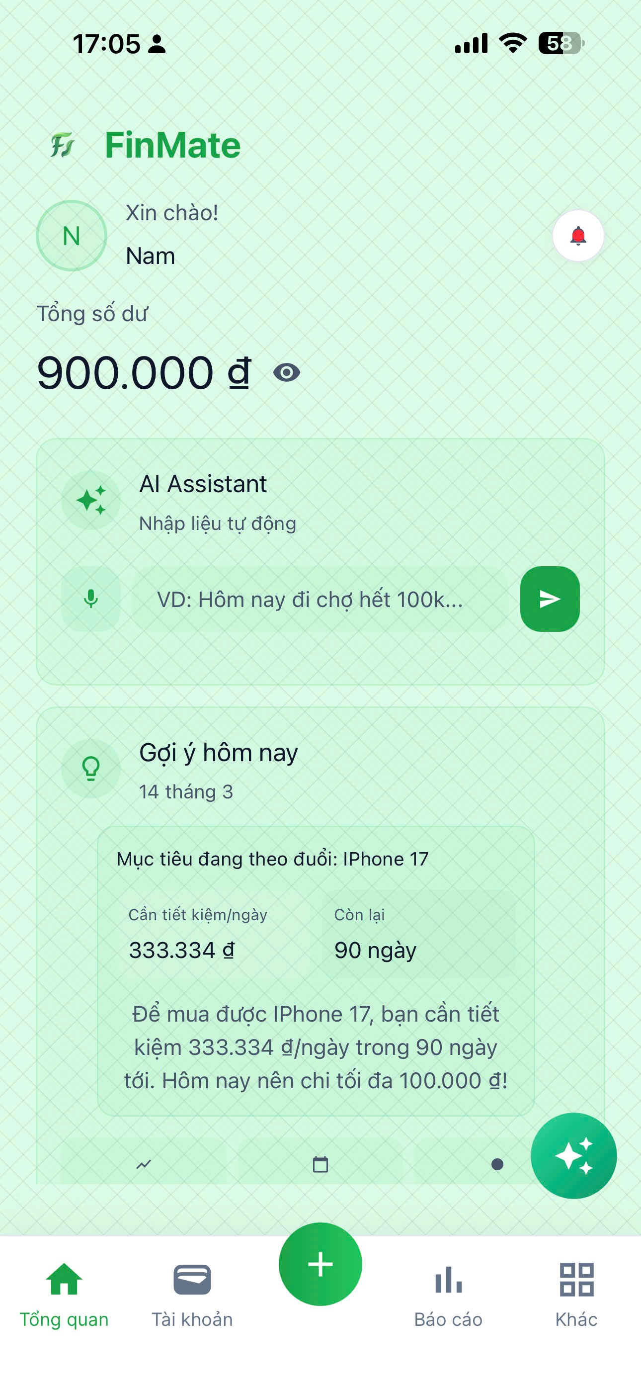 Ghi chép thu chi thông minh